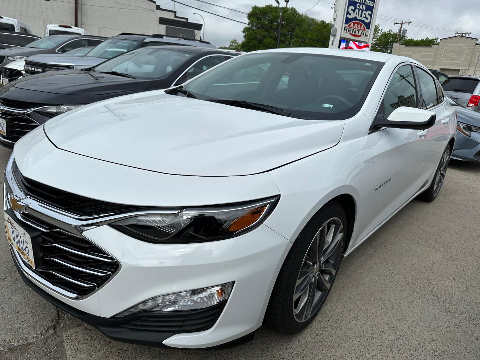 2021 White Chevrolet Malibu LT (1G1ZD5ST8MF) with an 1.5L L4 DOHC 16V engine, 6A transmission, located at 3200 1st Avenue North, Billings, MT, 59101, (406) 245-9055, 45.779270, -108.510742 - This is One of Our Full Sized Vehicles Available for Rent. Power Seat, Power Windows, Power Door Locks, Cruise Control, Tilt Steering Column, Air Conditioning and 26,000 Miles Auto Brokers of Montana/AA&A Auto Rental/Fox Car Rental Billings - Photo #0