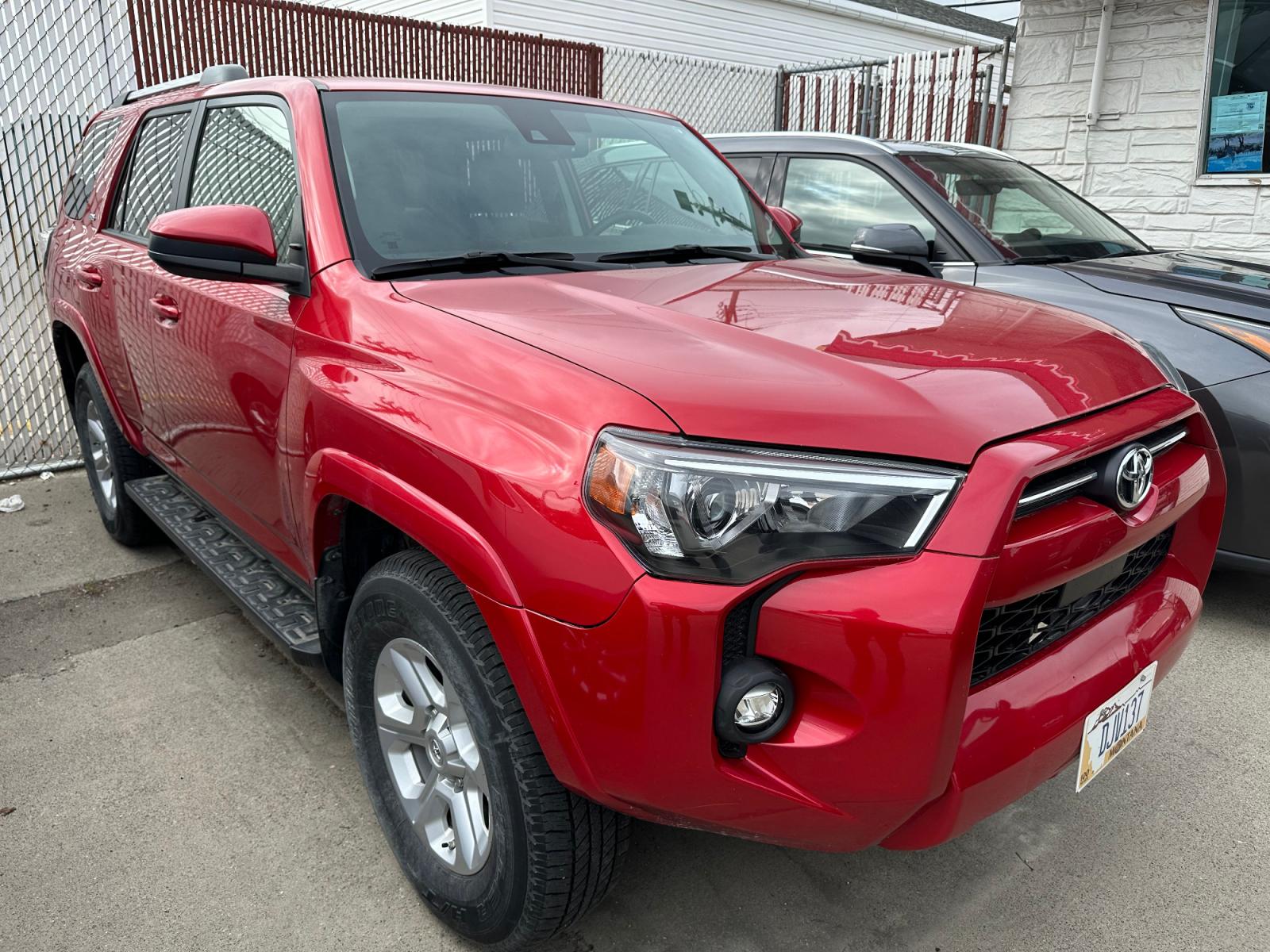 2021 Red Toyota 4Runner SR5 4WD (JTEMU5JR9M5) with an 4.0L V6 DOHC 24V engine, 5A transmission, located at 3200 1st Avenue North, Billings, MT, 59101, (406) 245-9055, 45.779270, -108.510742 - Available to Rent! Full Size SUV with Power Windows, Power Door Locks, Power Seat, Alloy Wheels, 4 Wheel Drive, Tow Package and More. 24,000 Miles Auto Brokers of Montana/AA&A Auto Rental/Fox Car Rental Billings - Photo #0