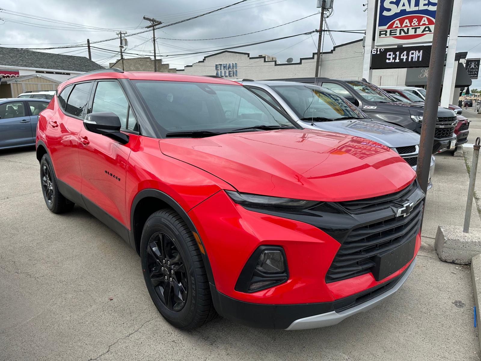 2022 Red /Charcoal Chevrolet Blazer 2LT AWD (3GNKBHR41NS) with an 2.0L L4 DOHC 16 TURBO engine, 9A transmission, located at 3200 1st Avenue North, Billings, MT, 59101, (406) 245-9055, 45.779270, -108.510742 - New Style Chevrolet Blazer 4X4 SUV Available for Purchase or Rent. Power Windows, Power Door Locks, Power Seat, Tilt Steering Column, Cruise Control, Factory LT Color Enhanced Wheels, Low Mileage & Super Fun to Drive! Auto Brokers of Montana/AA&A Auto Rental/Fox Car Rental Billings - Photo #1