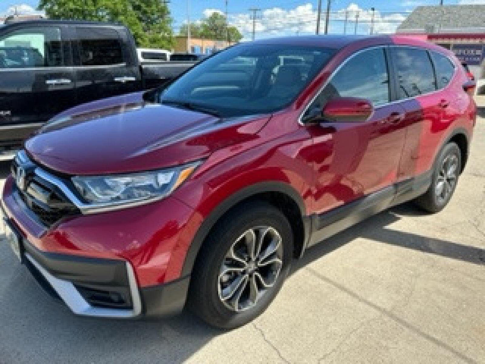 2020 Red /Gray Leather Honda CR-V EX-L AWD (5J6RW2H89LA) with an 1.5L L4 16V DOHC TURBO engine, CVT transmission, located at 3200 1st Avenue North, Billings, MT, 59101, (406) 245-9055, 45.779270, -108.510742 - Super Sharp Off Leased SUV. EX-L Package with Power Moon Roof, Leather Interior, Power Seats, Upgraded Sound System, Never Smoked In and Only 27,000 Miles! CarFax Dealer. Auto Brokers of Montana/AA&A Auto Rental/Fox Car Rental Billings - Photo #0