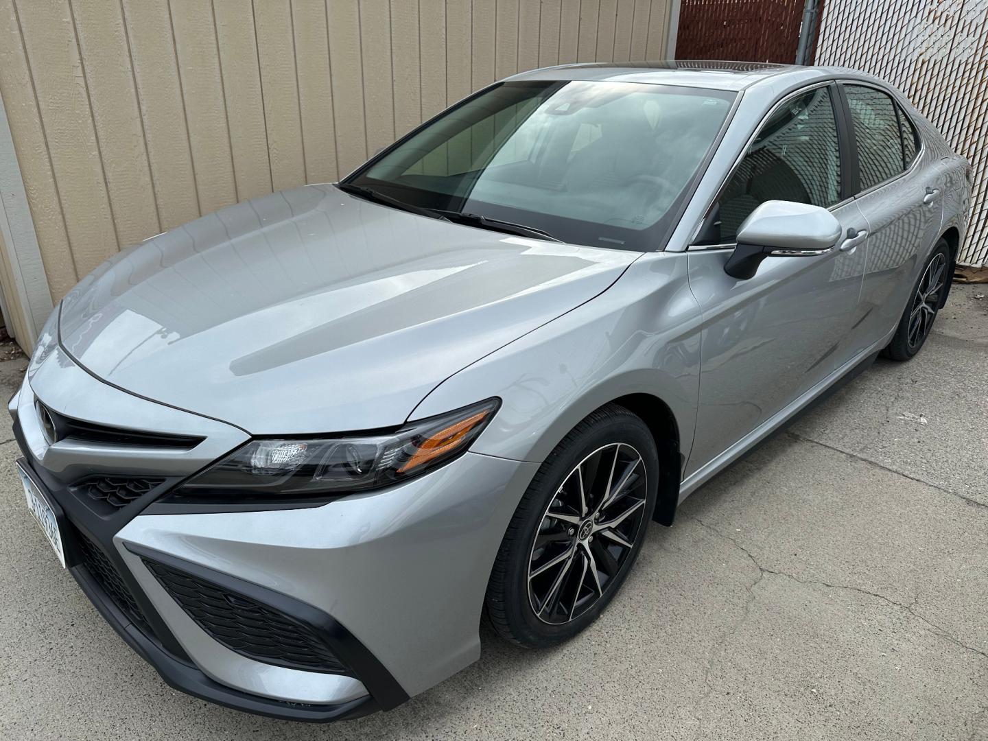 2022 SILVER Toyota Camry SE Nightshade Edition AWD (4T1G11BK2NU) with an 2.5L L4 DOHC 16V engine, 8A transmission, located at 3200 1st Avenue North, Billings, MT, 59101, (406) 245-9055, 45.779270, -108.510742 - This is One of Our Super Vehicles Available for Rent. Leather, Power Heated Seats, Tilt Steering, Cruise Control, Air Conditioning, Moonroof and All Wheel Drive. Auto Brokers of Montana/AA&A Auto Rental/Fox Car Rental Billings - Photo#0