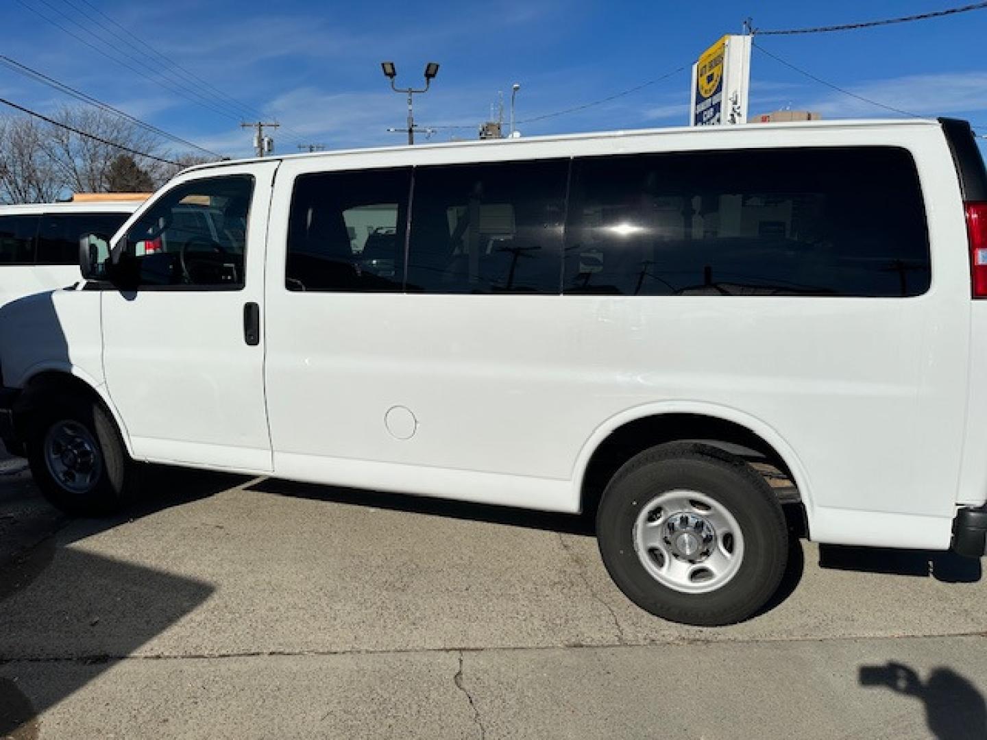 2019 White Chevrolet Express LT 2500 (1GAWGFFG2K1) with an 6.0L V8 OHV 16V FFV engine, 6A transmission, located at 3200 1st Avenue North, Billings, MT, 59101, (406) 245-9055, 45.779270, -108.510742 - This is One of Our Off-Lease 12 Passenger Vans Available for Sale. Tilt Steering, Cruise Control, Front & Rear Air Conditioning, Power Windows, Power Door Locks and Only 46,000 Miles. Auto Brokers of Montana/AA&A Auto Rental/Fox Car Rental Billings - Photo#7