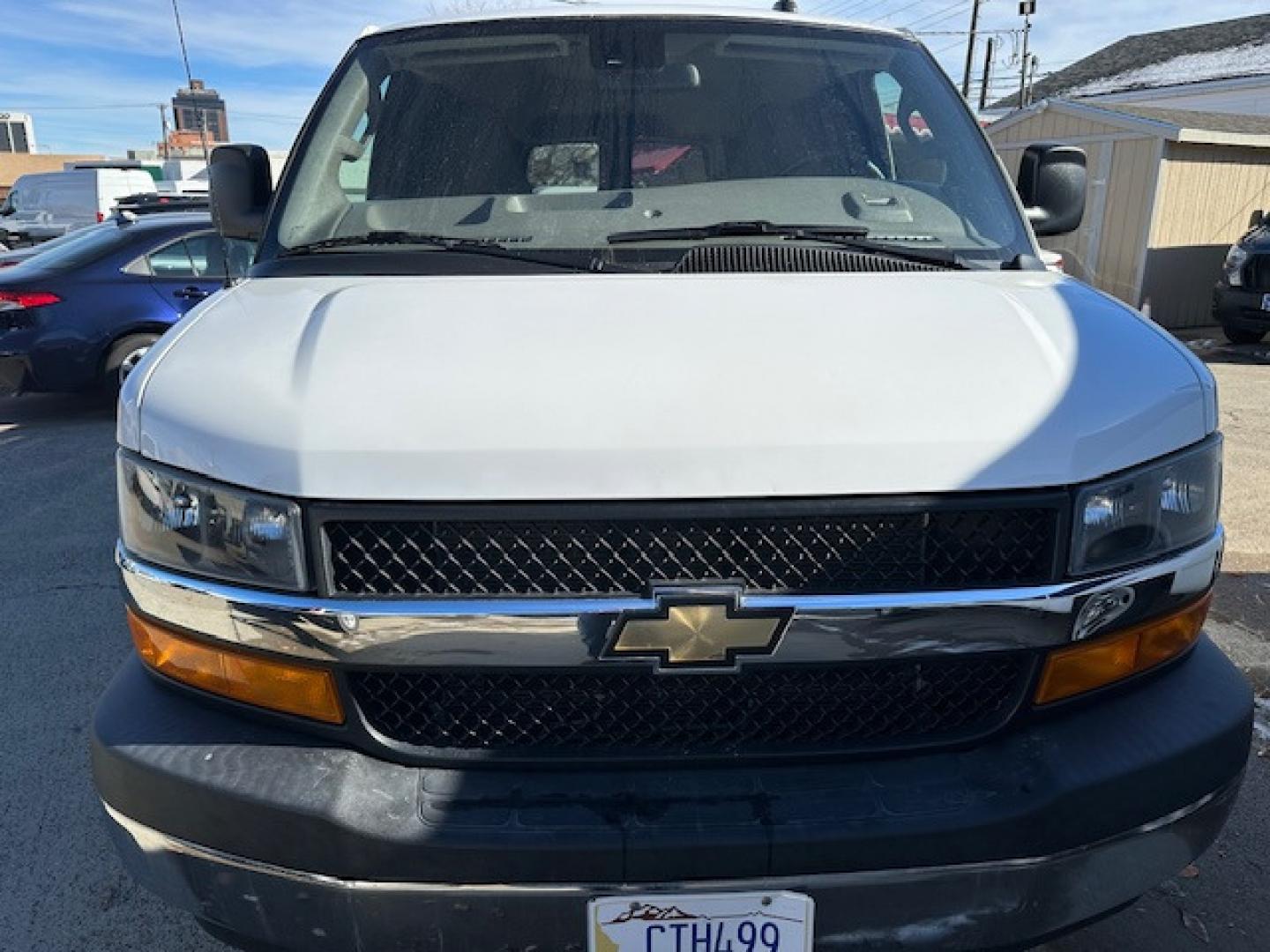 2019 White Chevrolet Express LT 2500 (1GAWGFFG2K1) with an 6.0L V8 OHV 16V FFV engine, 6A transmission, located at 3200 1st Avenue North, Billings, MT, 59101, (406) 245-9055, 45.779270, -108.510742 - This is One of Our Off-Lease 12 Passenger Vans Available for Sale. Tilt Steering, Cruise Control, Front & Rear Air Conditioning, Power Windows, Power Door Locks and Only 46,000 Miles. Auto Brokers of Montana/AA&A Auto Rental/Fox Car Rental Billings - Photo#1