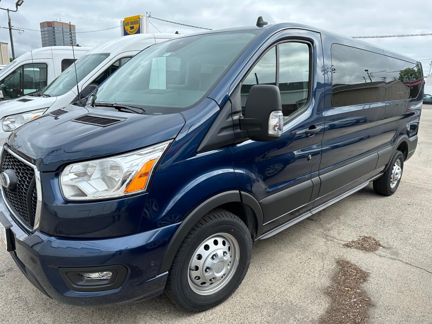 2022 BLUE Ford Transit 350 Wagon Low Roof XLT w/Sliding Pass. 148-in. WB (1FBAX9YG0NK) with an 3.5L V6 DOHC 24V engine, 6A transmission, located at 3200 1st Avenue North, Billings, MT, 59101, (406) 245-9055, 45.779270, -108.510742 - This is One of Our 12 Passenger Vans Available for Rent. Tilt Steering, Cruise Control, Front & Rear Air Conditioning, Power Windows, Power Door Locks and All Wheel Drive. Auto Brokers of Montana/AA&A Auto Rental/Fox Car Rental Billings - Photo#0