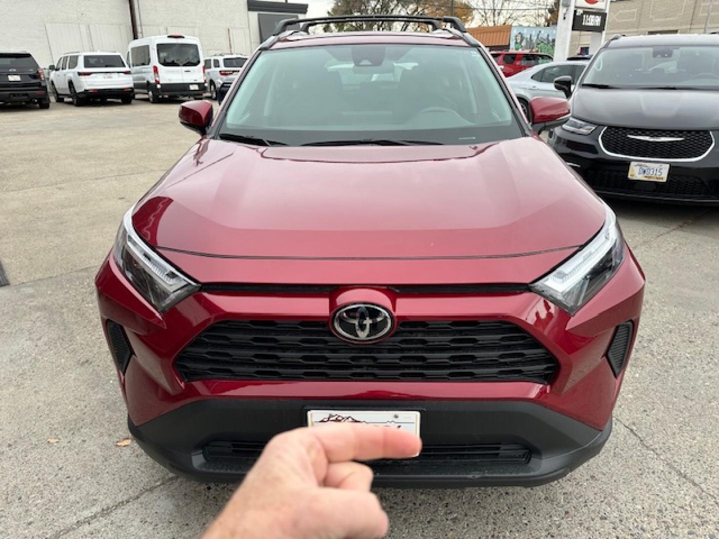 2022 Red /Gray Toyota RAV4 XLE AWD (2T3P1RFV6NW) with an 2.5L L4 DOHC 16V engine, 8A transmission, located at 3200 1st Avenue North, Billings, MT, 59101, (406) 245-9055, 45.779270, -108.510742 - One of Our All Wheel Drive SUVs Available for Rent or Purchase. XLE Package, Power Moonroof, Power Seat, Tilt Steering, Power Windows, Power Door Locks and Much More. All the Whistles and Bells. CarFax Dealer Auto Brokers of Montana/AA&A Auto Rental/Fox Car Rental Billings - Photo#2