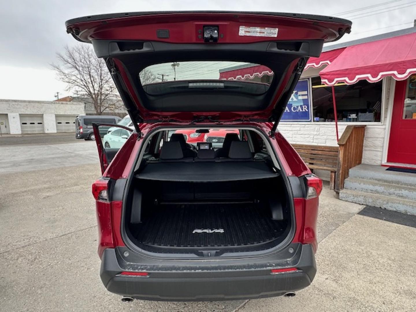 2022 Red /Gray Toyota RAV4 XLE AWD (2T3P1RFV6NW) with an 2.5L L4 DOHC 16V engine, 8A transmission, located at 3200 1st Avenue North, Billings, MT, 59101, (406) 245-9055, 45.779270, -108.510742 - One of Our All Wheel Drive SUVs Available for Rent or Purchase. XLE Package, Power Moonroof, Power Seat, Tilt Steering, Power Windows, Power Door Locks and Much More. All the Whistles and Bells. CarFax Dealer Auto Brokers of Montana/AA&A Auto Rental/Fox Car Rental Billings - Photo#11