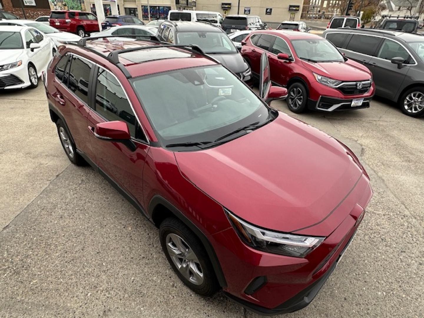 2022 Red /Gray Toyota RAV4 XLE AWD (2T3P1RFV6NW) with an 2.5L L4 DOHC 16V engine, 8A transmission, located at 3200 1st Avenue North, Billings, MT, 59101, (406) 245-9055, 45.779270, -108.510742 - One of Our All Wheel Drive SUVs Available for Rent or Purchase. XLE Package, Power Moonroof, Power Seat, Tilt Steering, Power Windows, Power Door Locks and Much More. All the Whistles and Bells. CarFax Dealer Auto Brokers of Montana/AA&A Auto Rental/Fox Car Rental Billings - Photo#14