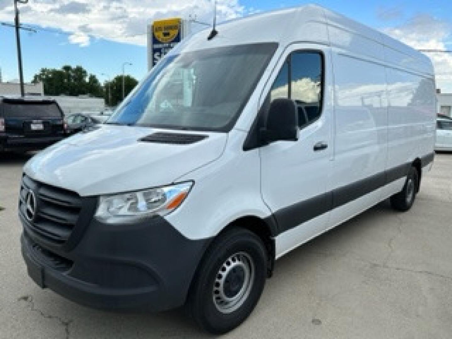 2022 White Mercedes-Benz Sprinter 2500 170-in. WB (W1Y40CHY6NT) with an 2.0L L4 engine, 7A transmission, located at 3200 1st Avenue North, Billings, MT, 59101, (406) 245-9055, 45.779270, -108.510742 - Super Hard to Find Sprinter Van with Only 10,500 Miles! Extended 170" Wheel Base, High Roof, Power Windows, Power Door Locks, Air Conditioning and Much More! CarFax Dealer. Auto Brokers of Montana/AA&A Auto Rental/Fox Car Rental Billings - Photo#0