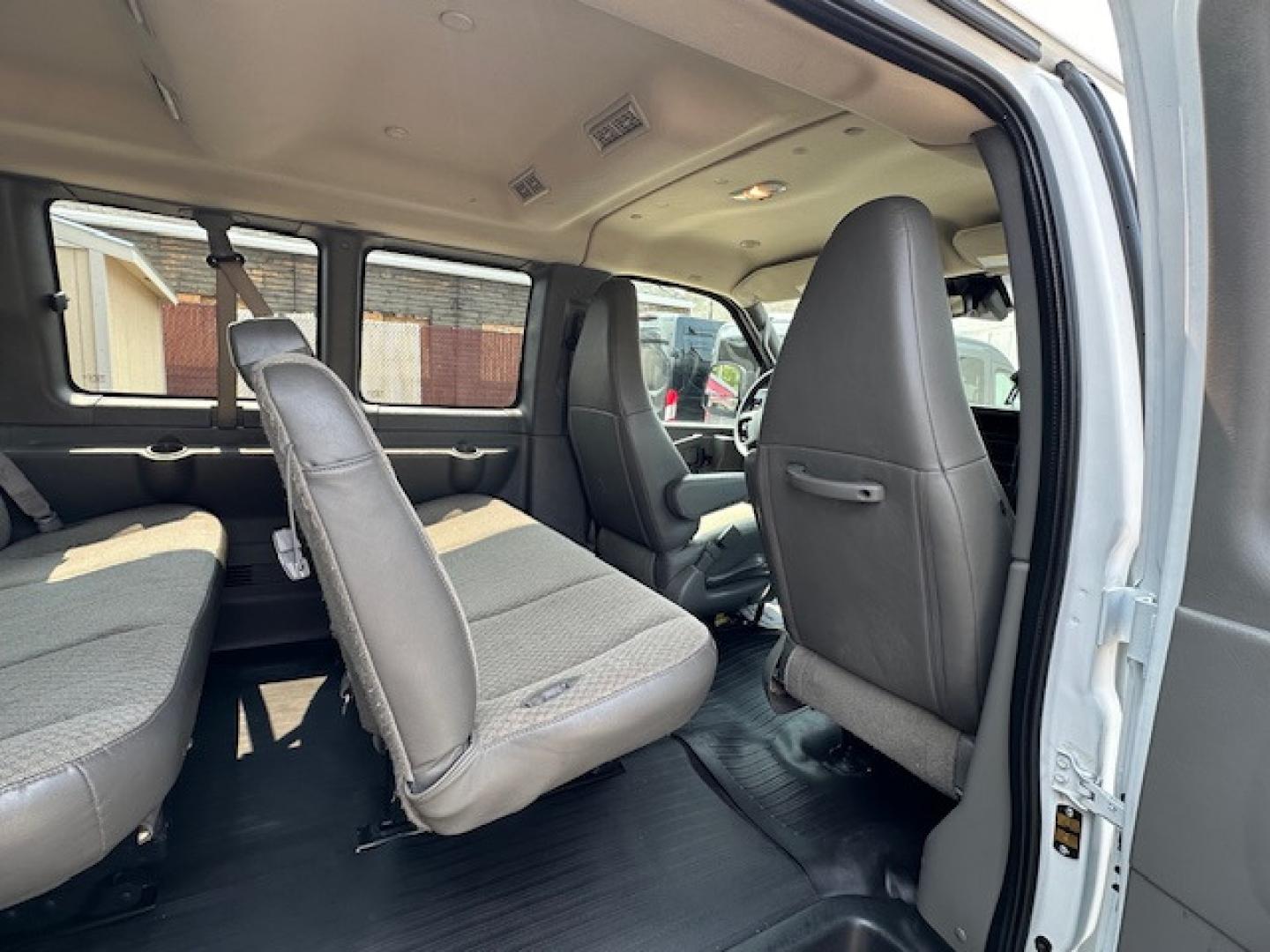 2020 /Gray Cloth GMC Savana LT 3500 Ext. (1GJZ7PFG1L1) with an 6.0L V8 OHV 16V FFV engine, 6A transmission, located at 3200 1st Avenue North, Billings, MT, 59101, (406) 245-9055, 45.779270, -108.510742 - Another of Our Off-Lease Rental Vans with Low Mileage. Power Windows, Power Door Locks, Tilt Steering Column, Cruise Control, Rear Heat and Air Conditioning, 6.0 Liter Engine, Extended Wheel Base, 12 passenger Package and Only 40,325 Miles! CarFax Dealer Auto Brokers of Montana/AA&A Auto Rental/F - Photo#13