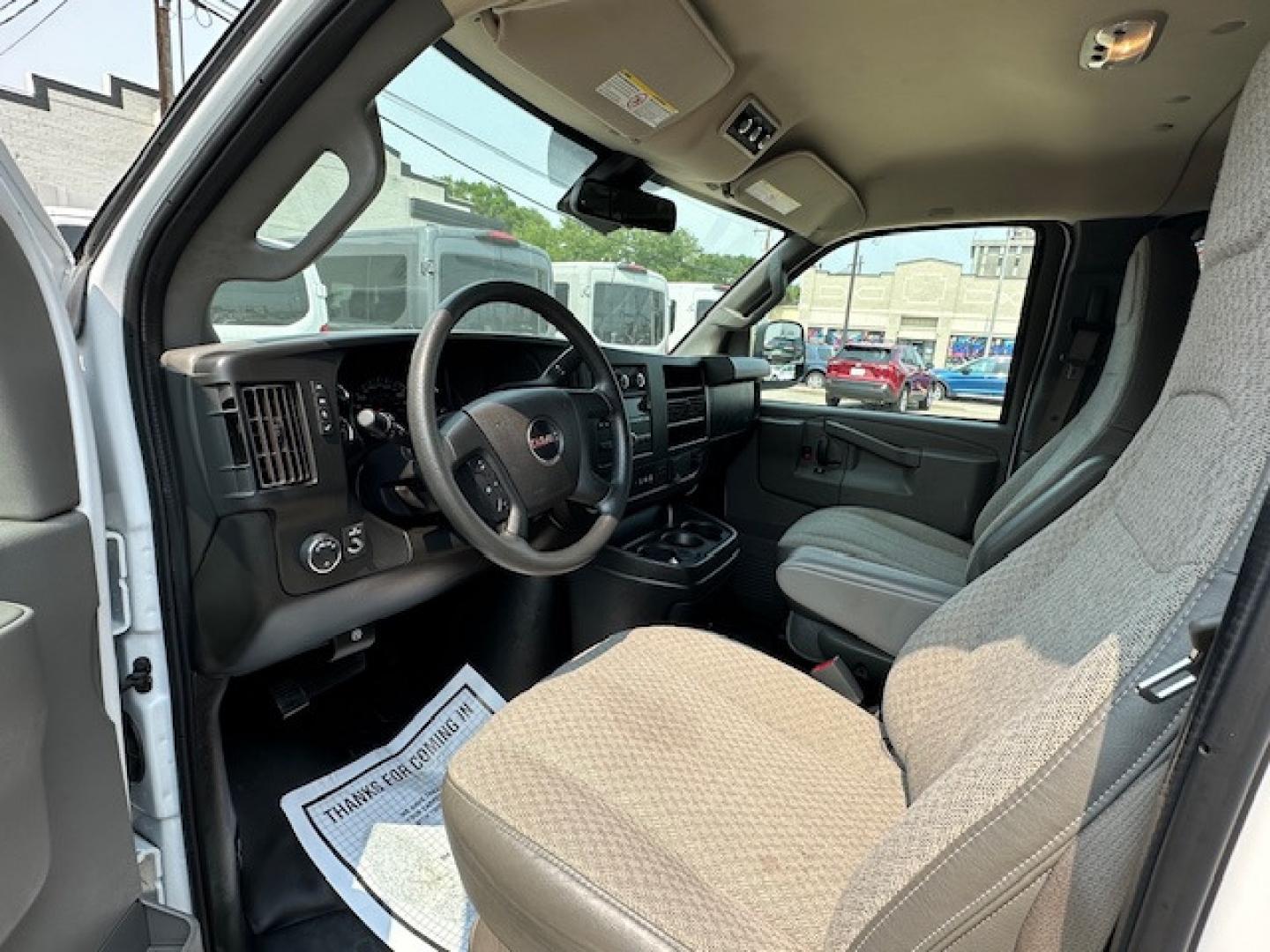 2020 /Gray Cloth GMC Savana LT 3500 Ext. (1GJZ7PFG1L1) with an 6.0L V8 OHV 16V FFV engine, 6A transmission, located at 3200 1st Avenue North, Billings, MT, 59101, (406) 245-9055, 45.779270, -108.510742 - Another of Our Off-Lease Rental Vans with Low Mileage. Power Windows, Power Door Locks, Tilt Steering Column, Cruise Control, Rear Heat and Air Conditioning, 6.0 Liter Engine, Extended Wheel Base, 12 passenger Package and Only 40,325 Miles! CarFax Dealer Auto Brokers of Montana/AA&A Auto Rental/F - Photo#8