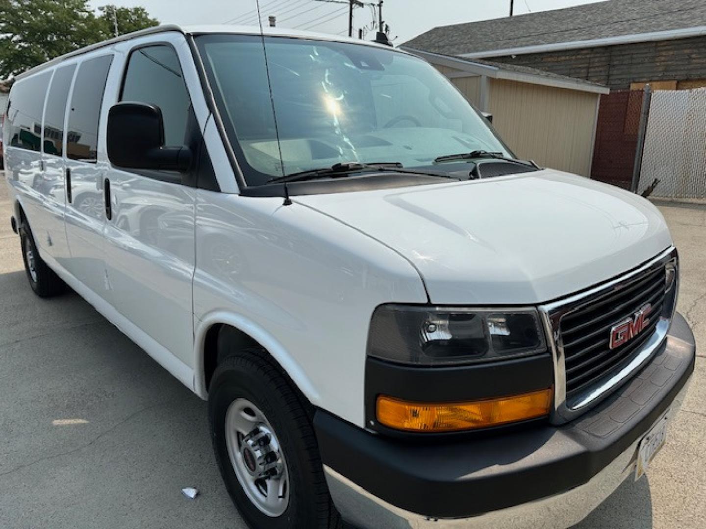 2020 /Gray Cloth GMC Savana LT 3500 Ext. (1GJZ7PFG1L1) with an 6.0L V8 OHV 16V FFV engine, 6A transmission, located at 3200 1st Avenue North, Billings, MT, 59101, (406) 245-9055, 45.779270, -108.510742 - Another of Our Off-Lease Rental Vans with Low Mileage. Power Windows, Power Door Locks, Tilt Steering Column, Cruise Control, Rear Heat and Air Conditioning, 6.0 Liter Engine, Extended Wheel Base, 12 passenger Package and Only 40,325 Miles! CarFax Dealer Auto Brokers of Montana/AA&A Auto Rental/F - Photo#2