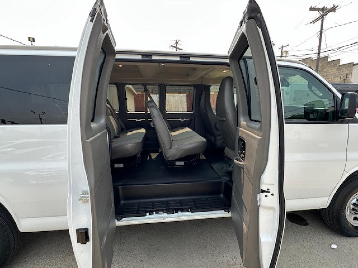 2020 /Gray Cloth GMC Savana LT 3500 Ext. (1GJZ7PFG1L1) with an 6.0L V8 OHV 16V FFV engine, 6A transmission, located at 3200 1st Avenue North, Billings, MT, 59101, (406) 245-9055, 45.779270, -108.510742 - Another of Our Off-Lease Rental Vans with Low Mileage. Power Windows, Power Door Locks, Tilt Steering Column, Cruise Control, Rear Heat and Air Conditioning, 6.0 Liter Engine, Extended Wheel Base, 12 passenger Package and Only 40,325 Miles! CarFax Dealer Auto Brokers of Montana/AA&A Auto Rental/F - Photo#12