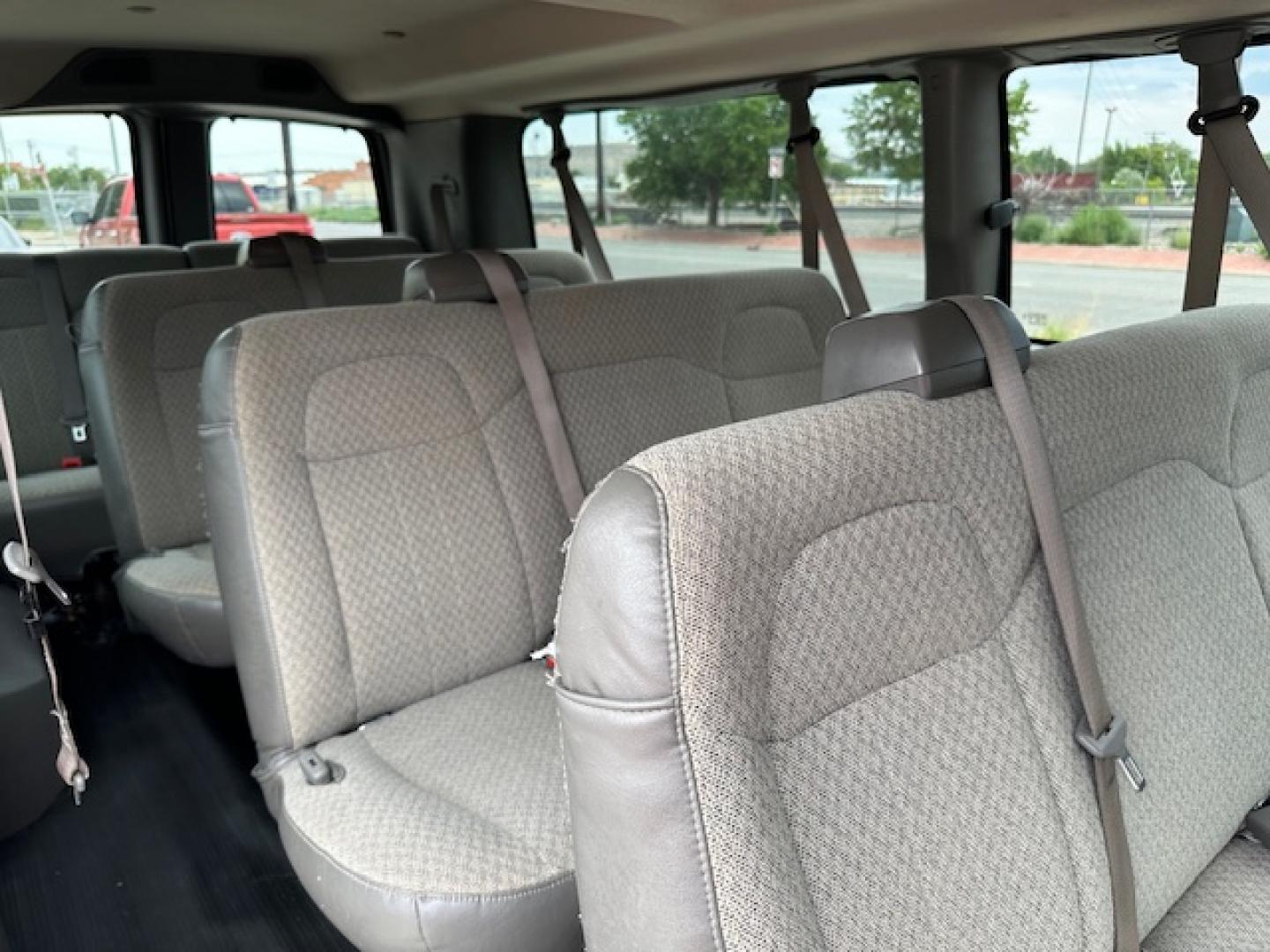 2020 White /Beige Cloth GMC Savana LT 3500 Ext. (1GJZ7PFG8L1) with an 6.0L V8 OHV 16V FFV engine, 6A transmission, located at 3200 1st Avenue North, Billings, MT, 59101, (406) 245-9055, 45.779270, -108.510742 - Super Hard to Find! One of Our 15 Passenger Vans that Just Came Off-Lease with Low Mileage, Power Windows, Power Door Locks, Rear Air Conditioning, Rear Heat, Tilt Steering Column, Cruise Control, Has a Tow Hitch, 6.0 Liter V8 and Only 47,000 Miles! CarFax Dealer. Auto Brokers of Montana/AA&A Aut - Photo#14