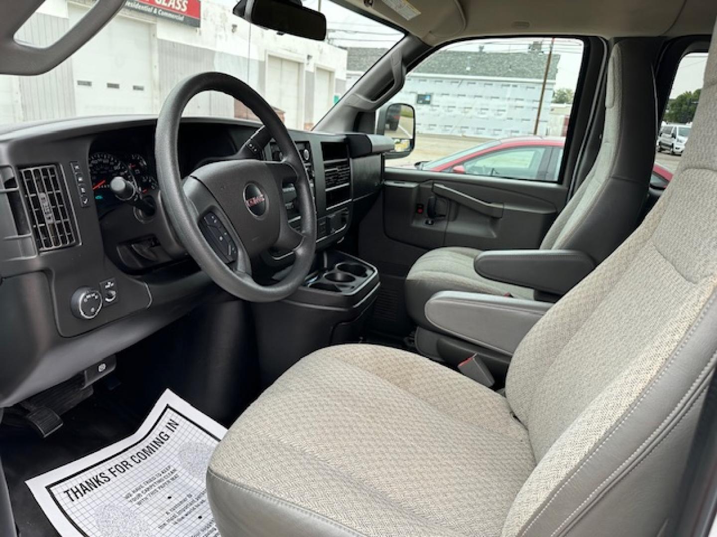 2020 White /Beige Cloth GMC Savana LT 3500 Ext. (1GJZ7PFG8L1) with an 6.0L V8 OHV 16V FFV engine, 6A transmission, located at 3200 1st Avenue North, Billings, MT, 59101, (406) 245-9055, 45.779270, -108.510742 - Super Hard to Find! One of Our 15 Passenger Vans that Just Came Off-Lease with Low Mileage, Power Windows, Power Door Locks, Rear Air Conditioning, Rear Heat, Tilt Steering Column, Cruise Control, Has a Tow Hitch, 6.0 Liter V8 and Only 47,000 Miles! CarFax Dealer. Auto Brokers of Montana/AA&A Aut - Photo#8