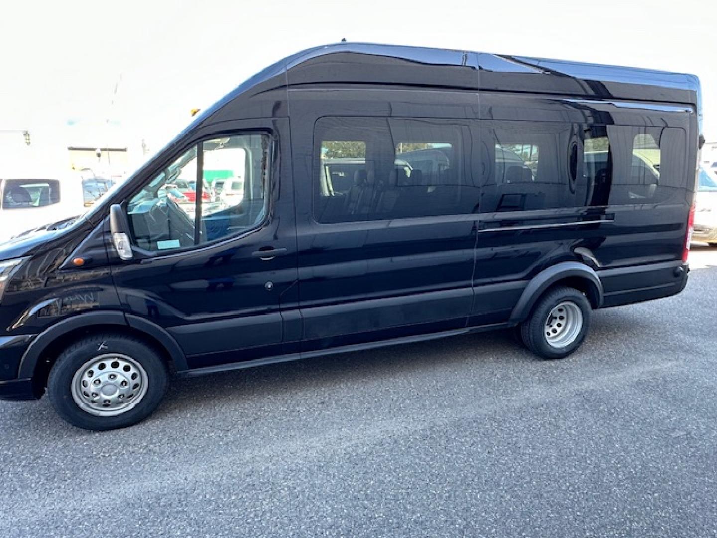 2023 Agate Black Metallic /Ebony Leather Ford Transit 350 Wagon HD High Roof XLT Sliding Pass. 148 WB EL (1FBVU5XG4PK) with an 3.5L V6 DOHC 24V engine, 6A transmission, located at 3200 1st Avenue North, Billings, MT, 59101, (406) 245-9055, 45.779270, -108.510742 - Luxury All Wheel Drive 'Limo' with Less Than 6,000 Miles. 3.5L EcoBoost Engine, Dual Power Seats, Leather Interior, High Roof, Dually Wheels, All Wheel Drive, Blind Spot Assist, Pre-Collision Assist, Heavy Duty Front Axle, Cruise Control, Tit Steering Column, Upfitter Package, Front/Rear Air Conditi - Photo#7