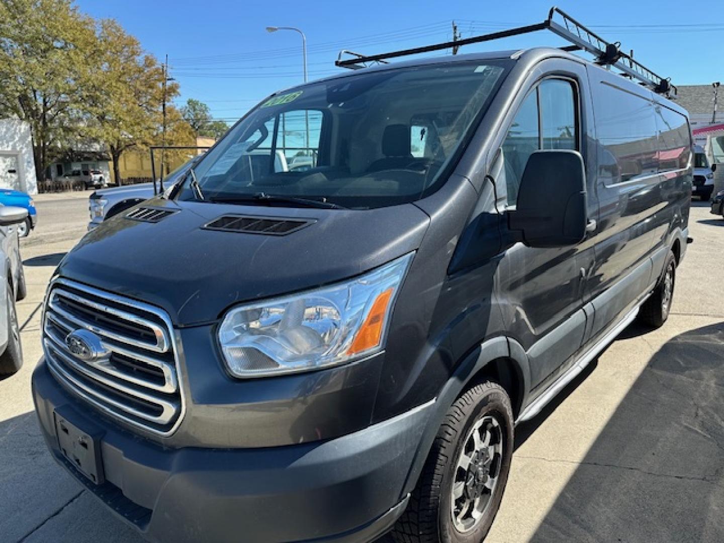 2016 Gray Ford Transit 150 Van Low Roof 60/40 Pass. 148-in. WB (1FTYE9ZM9GK) with an 3.7L V6 DOHC 24V engine, 6A transmission, located at 3200 1st Avenue North, Billings, MT, 59101, (406) 245-9055, 45.779270, -108.510742 - Local Trade-In with a Lot of Extras! Bulkhead, Air Conditioning, Automatic Transmission, Power Windows, Power Door Locks, Roof Equipment Rack, Tilt Steering Column, Tow Package, Wheels, Cruise Control, 148" Wheel Base and Great Price! CarFax Dealer. Auto Brokers of Montana/AA&A Auto Rental/Fox Ca - Photo#0