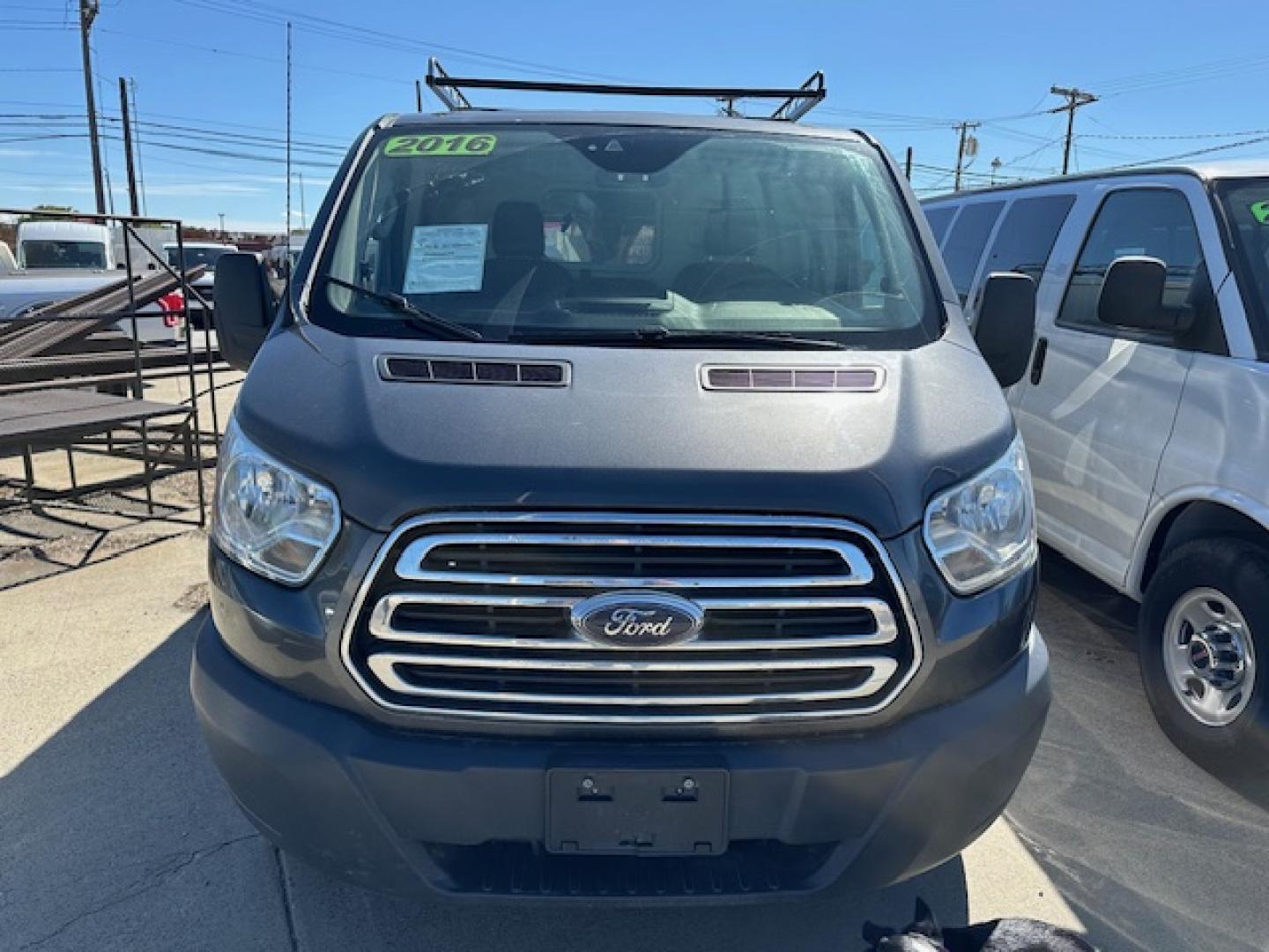 2016 Gray Ford Transit 150 Van Low Roof 60/40 Pass. 148-in. WB (1FTYE9ZM9GK) with an 3.7L V6 DOHC 24V engine, 6A transmission, located at 3200 1st Avenue North, Billings, MT, 59101, (406) 245-9055, 45.779270, -108.510742 - Local Trade-In with a Lot of Extras! Bulkhead, Air Conditioning, Automatic Transmission, Power Windows, Power Door Locks, Roof Equipment Rack, Tilt Steering Column, Tow Package, Wheels, Cruise Control, 148" Wheel Base and Great Price! CarFax Dealer. Auto Brokers of Montana/AA&A Auto Rental/Fox Ca - Photo#2