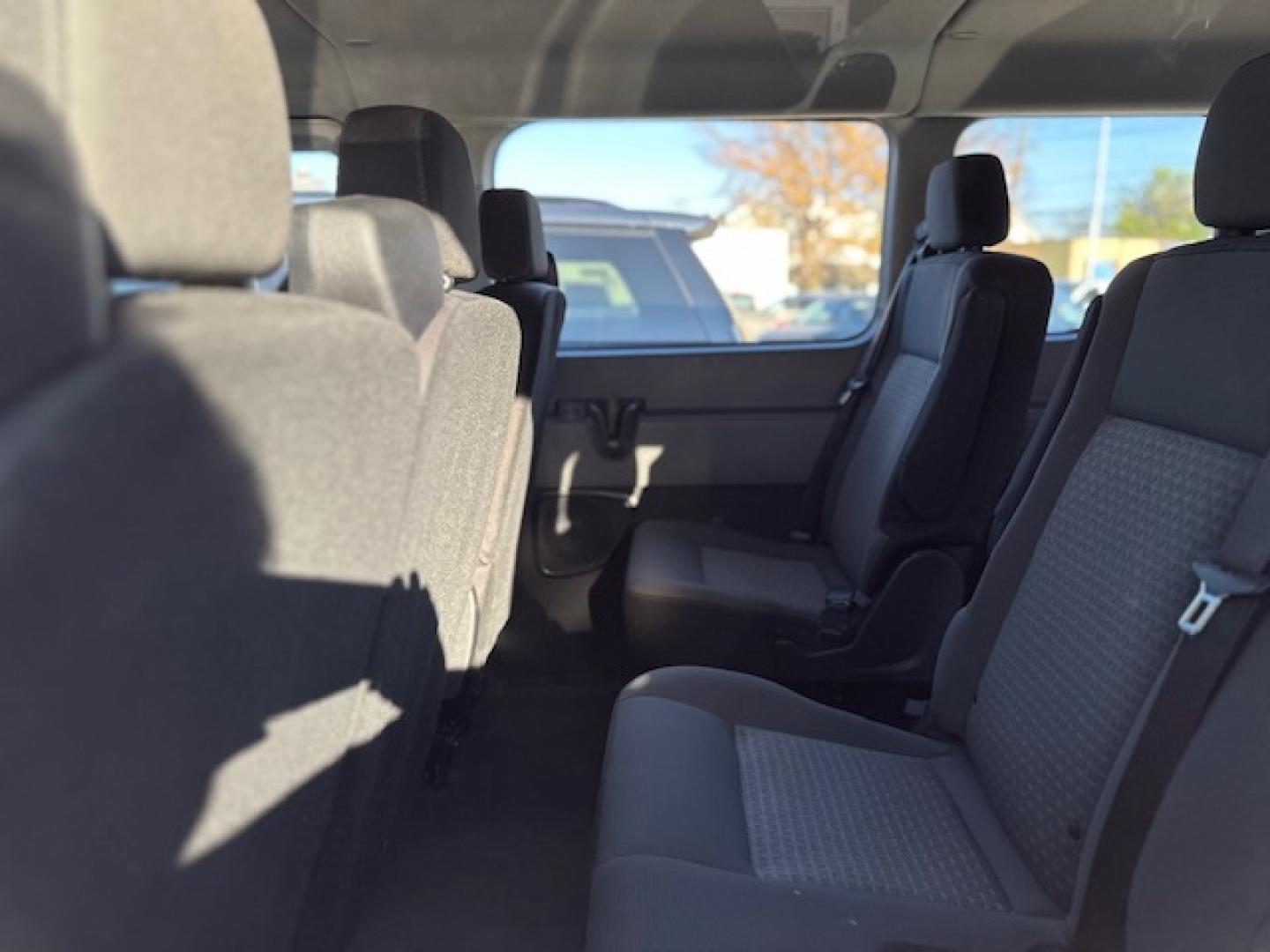 2023 White /Gray Ford Transit 350 Wagon Low Roof XL w/Sliding Pass. 148-in. WB (1FBAX9Y80PK) with an 3.5L V6 DOHC 24V engine, 6A transmission, located at 3200 1st Avenue North, Billings, MT, 59101, (406) 245-9055, 45.779270, -108.510742 - One of Our Lease Vehicles Available for Purchase or Rent. One Owner with Dual Power Front Seats, Cold Climate Control Package, Extended Range Fuel Tank Capacity, Factory Towing, Large Screen Display, Front and Rear Air Conditioning and Heat, Factory Privacy Glass and Less than 16,000 Miles! CarFax D - Photo#11