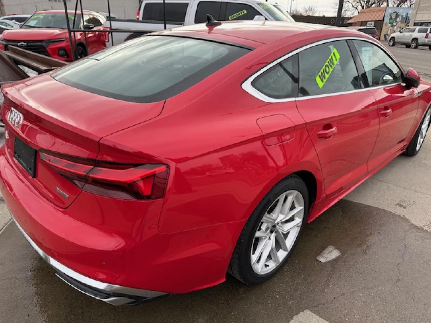 2024 Red /Black Leather Audi A5 Premium S line 45 TFSII quattro (WAUFACF54RA) with an 2.0L L4 DOHC 16V TURBO engine, 7A transmission, located at 3200 1st Avenue North, Billings, MT, 59101, (406) 245-9055, 45.779270, -108.510742 - Superb Transportation and Very Hard to Find! Audi 5 Hybrid, Premium Package, Panorama Roof, Quattro All Wheel Drive, Dual Power Seats, Lane Departure Warning, Large Backup Camera Screen, Power Windows, Power Door Locks, Premium Wheels, and Only 4,800 Miles! CarFax Dealer. Auto Brokers of Montana/ - Photo#4